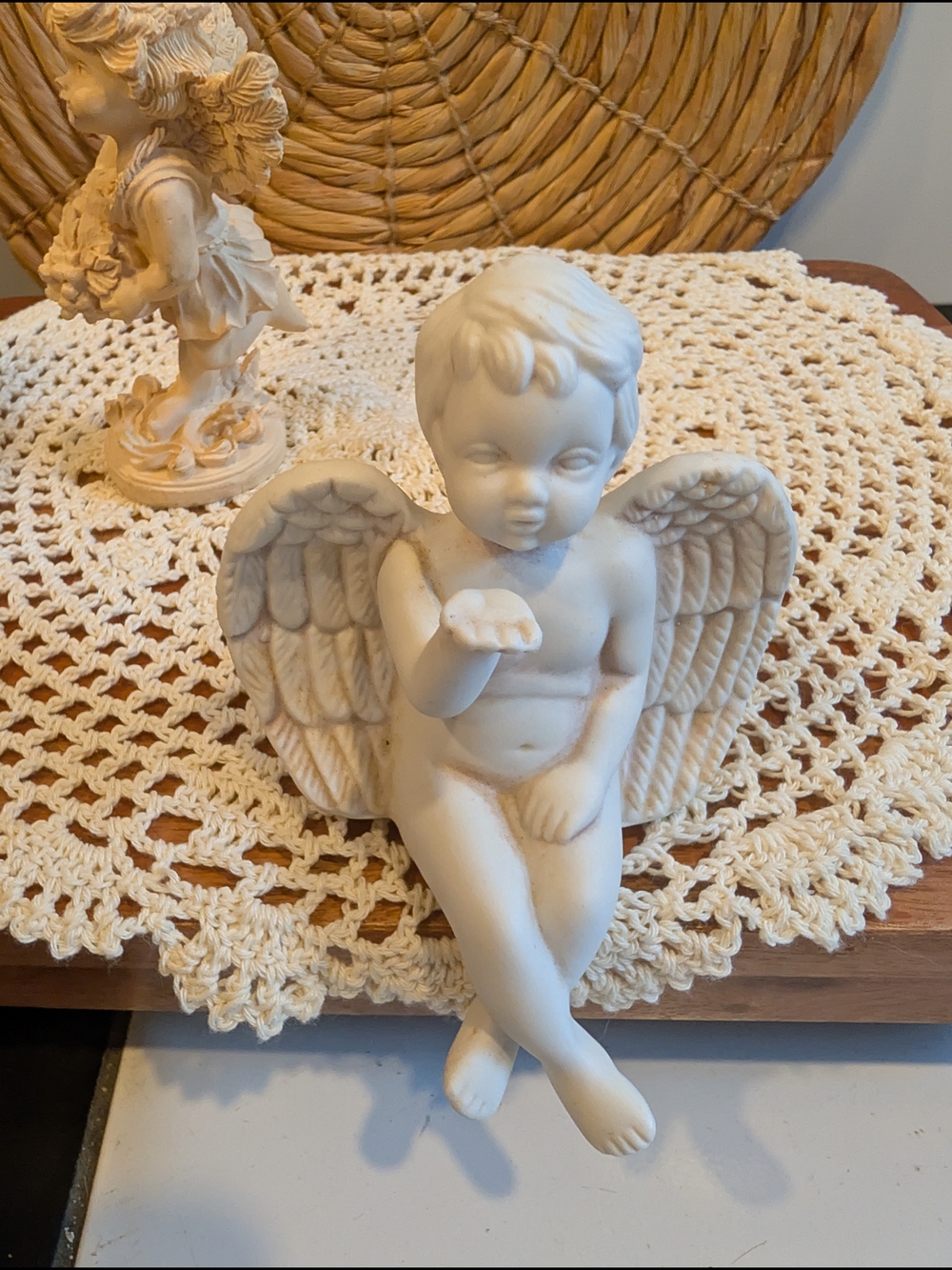 Set Of Ceramic Vintage Cherubs